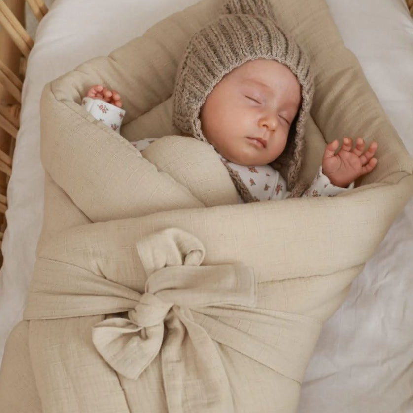 baby wrapper beige