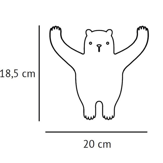 Wandaufhänger: Bär
