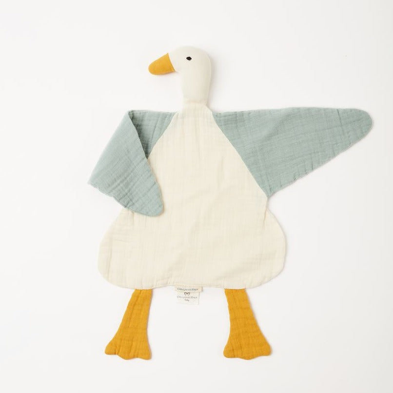Knuffel eend (wit - munt)