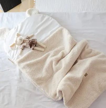 Schlafsack Kleinkind Teddy Stoff | Gemütlich, warm und sicher