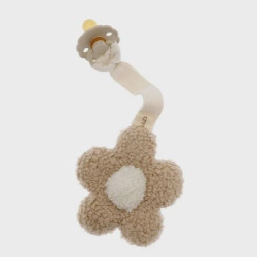 Schnullertuch: Blume (Sand)