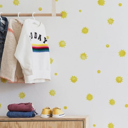Muurstickers: zon