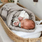 Babytragetuch Leinen Beige | Warm, Sicherheit und Geborgenheit